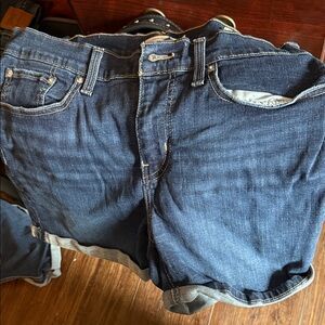 Levi's Women's Dark Blue Jean Shorts